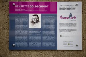 Frauenorte Sachsen: Festakt anläßlich der Anbringung einer Gedenktafel an der Henriette-Goldschmidt-Schule